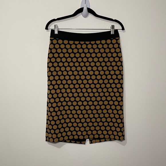 Talbots women’s Black and Brown Polka dot pencil Skirt in size US 2 - Picture 1 of 7